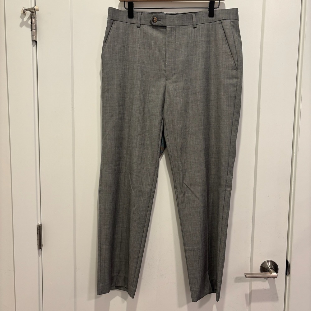 Lauren‎ Ralph Lauren Mens Grey Wool Blend Dress Pants 34W x 32L (28 Inseam)